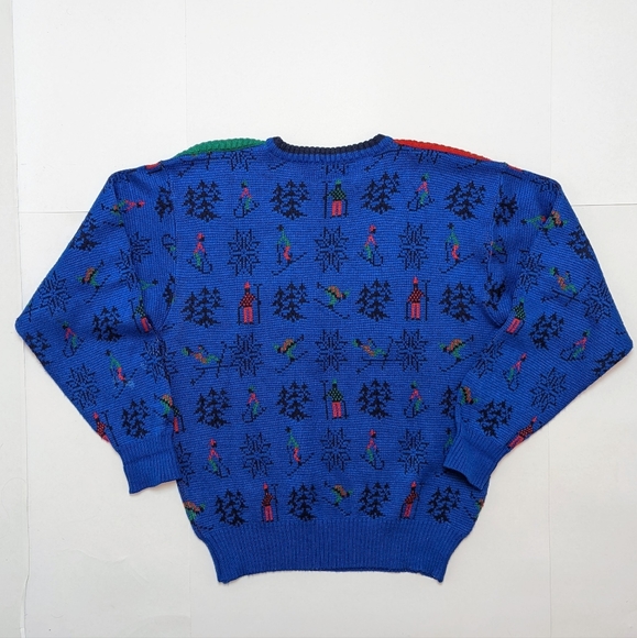 Sweater with skier pattern - Picture 2 of 11